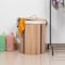 Vintiquewise Round Foldable Coconut Stick Laundry Hamper with Lid and Handles for Easy Carrying QI004430-N_RO - alternate 7